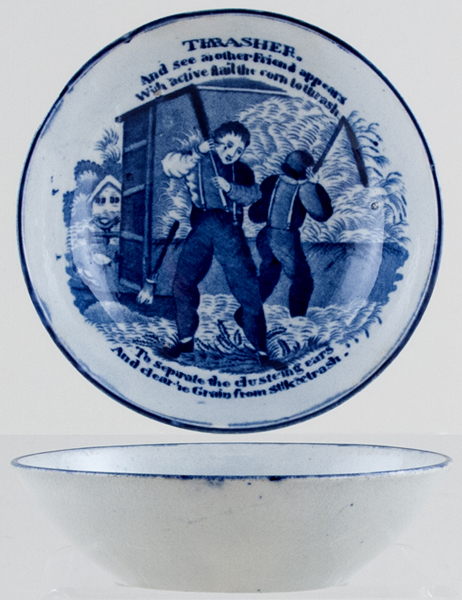 Tea Bowl Saucer Thrasher c1820s